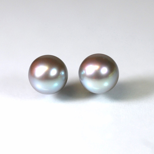 本真珠（染めグレー）２P